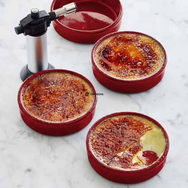 Набор форм для крем-брюле Emile Henry Ovenware 13 см, 2 шт красный (344013) фото