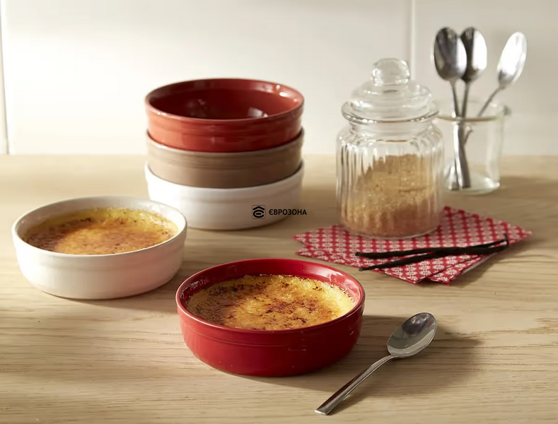 Набор форм для крем-брюле Emile Henry Ovenware 13 см, 2 шт красный (344013) фото