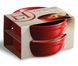 Набор форм для крем-брюле Emile Henry Ovenware 13 см, 2 шт красный (344013)  фото 2