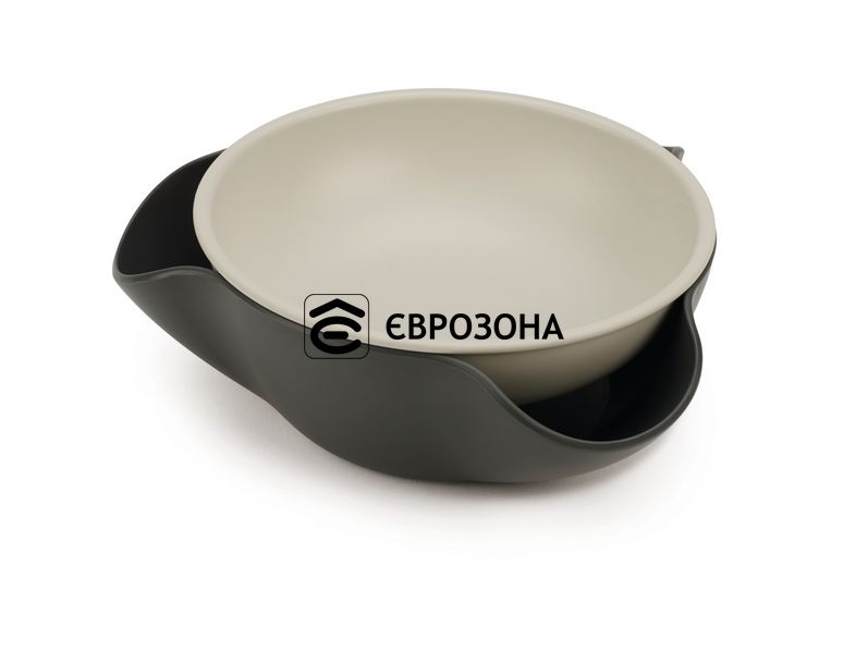 Миска Joseph Joseph Double Dish с поддоном для сбора мусора Серый (20156) фото