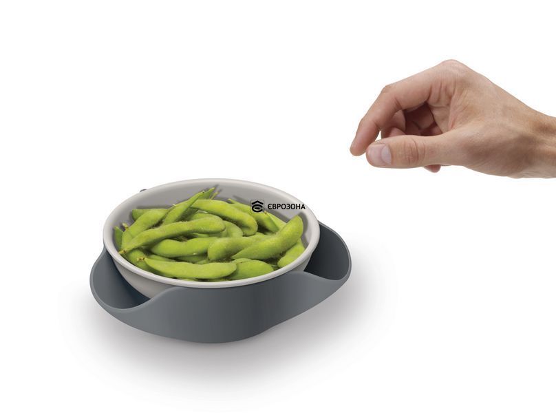 Миска Joseph Joseph Double Dish з піддоном для збору сміття Сірий (20156) фото