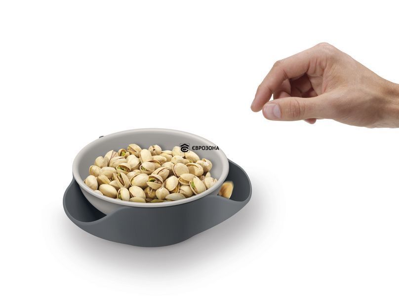 Миска Joseph Joseph Double Dish з піддоном для збору сміття Сірий (20156) фото
